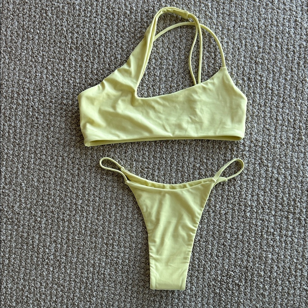 Mikoh Yellow Bikini Set